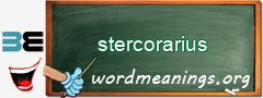 WordMeaning blackboard for stercorarius